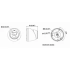 Kép 3/3 - Hikvision DS-2CD1383G2-LIUF 2.8mm PL 8 MP Okos Hibrid Fény Fix Turret Hálózati Kamera