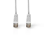 Kép 2/5 - CAT6 F/UTP hálózati kábel | RJ45 dugasz - RJ45 dugasz, ferde | 5,00 m | fehér