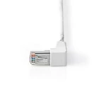 Kép 4/5 - CAT6 F/UTP hálózati kábel | RJ45 dugasz - RJ45 dugasz, ferde | 5,00 m | fehér