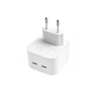 Kép 2/3 - BLACKBIRD Hálózati Adapter (Töltőfej) 35W Dual USB-C, Fehér