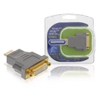 Kép 2/9 - Nagy Sebességű HDMI Adapter HDMI Csatlakozó - DVI-D 24+1-Pólusú Aljzat Szürke