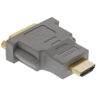Kép 4/9 - Nagy Sebességű HDMI Adapter HDMI Csatlakozó - DVI-D 24+1-Pólusú Aljzat Szürke
