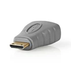 Kép 1/6 - HDMI-adapter | HDMI Mini-csatlakozó - HDMI aljzat | Szürke