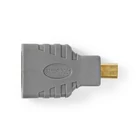 Kép 4/6 - HDMI-adapter | HDMI Micro-csatlakozó - HDMI aljzat | Szürke