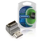 Kép 2/3 - Nagy Sebességű HDMI Adapter Ethernettel Könyök 90 ° HDMI Csatlakozó - HDMI Aljzat Szürke