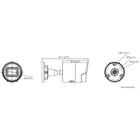 Kép 3/3 - Hikvision DS-2CD2043G2-LI2U(2.8mm)(Fekete) 4 MP Acusense Okos Hibrid Fény Fix Bullet Hálózati Kamera