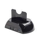 Kép 3/5 - Gembird HD32-U3S-2 storage drive docking station Black