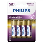 Kép 1/2 - Philips FR6LB4A10 ELEM LÍTIUM ULTRA AA 4-BLISZTER