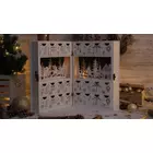 Kép 2/8 - LED karácsonyi adventi kalendárium, elemes (X22050)  Timer 6+18h, 6LED, 3000K, 2xAAA