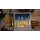 Kép 2/4 - LED karácsonyi tájkép, fa, elemes (X22097)  Timer 6+18h, 12LED, 3000K, 2xAA