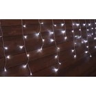 Kép 2/8 - Karácsonyi jégcsap fényfüggöny, kültéri/beltéri (X22024)  230VAC, 5+5M, 125LED, 3,6W, 12000-13000K, IP44