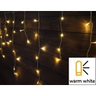 Kép 1/5 - Karácsonyi jégcsap fényfüggöny, kültéri/beltéri (X22023)  230VAC, 5+10M, 250LED, 6W, 2600-2700K, IP44