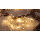 Kép 1/3 - LED karácsonyi lánc,csepp,elemes (X23016)  Timer 6+18h,40LED, 3000K, 3xAA