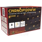 Kép 3/4 - Karácsonyi fényháló, kültéri/beltéri (X22030)  230VAC, 5+1x1,5M, 120LED, 3,6W, 2600-2700K, IP44