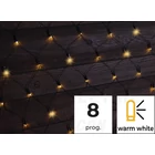 Kép 1/3 - Karácsonyi fényháló, kültéri/beltéri (X22031)  230VAC, 5+2x1,5M, 160LED, 3,6W, 2600-2700K, IP44