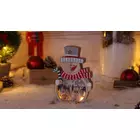 Kép 1/4 - LED karácsonyi dekoráció, hóember, elemes (X22088)  Timer 6+18h,3LED, 3000K, 2xAAA