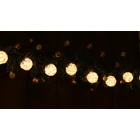 Kép 3/5 - LED karácsonyi lánc, gömb, fehér, elemes (X22063)  Timer 6+18h,10LED, 3000K 2xAA