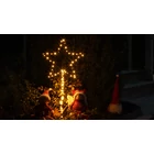 Kép 1/3 - Kerti LED világító csillag, elemes (X22049)  Timer 6+18h, 100LED, 3000K, IP44, 3xAA