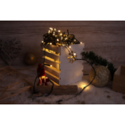 Kép 8/9 - Karácsonyi programozható fényfüzér, kültéri/beltéri (X22017)  230VAC, 5+20M, 200LED, 6W, 2600-2700K, IP44