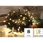 Kép 1/9 - Karácsonyi programozható fényfüzér, kültéri/beltéri (X22017)  230VAC, 5+20M, 200LED, 6W, 2600-2700K, IP44