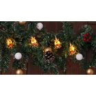 Kép 1/4 - LED karácsonyi lánc, szarvas,elemes (X22068)  Timer 6+18h,10LED, 3000K, 2xAA