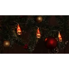 Kép 2/5 - LED karácsonyi lánc, manó, elemes (X22069)  Timer 6+18h,10LED, 3000K, 2xAA