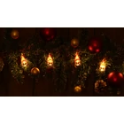 Kép 3/5 - LED karácsonyi lánc, manó, elemes (X22069)  Timer 6+18h,10LED, 3000K, 2xAA