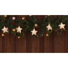 Kép 1/5 - LED karácsonyi lánc, csillag,fehér, elemes (X22053)  Timer 6+18h,10LED, 3000K, 2xAA