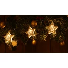 Kép 3/5 - LED karácsonyi lánc, csillag,fehér, elemes (X22053)  Timer 6+18h,10LED, 3000K, 2xAA