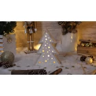 Kép 1/4 - LED karácsonyi fenyő, fa, elemes (X22041)  Timer 6+18h, 4LED, 3000K, 2xAAA
