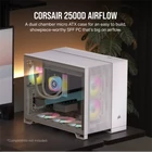 Kép 2/7 - CORSAIR Ház 2500D AIRFLOW, Tápegység nélkül, Edzett Üveg, fehér
