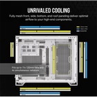 Kép 5/7 - CORSAIR Ház 2500D AIRFLOW, Tápegység nélkül, Edzett Üveg, fehér