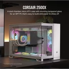 Kép 2/7 - CORSAIR Ház 2500X, Tápegység nélkül, Edzett Üveg, fehér