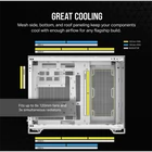Kép 5/7 - CORSAIR Ház 2500X, Tápegység nélkül, Edzett Üveg, fehér