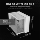 Kép 6/7 - CORSAIR Ház 2500X, Tápegység nélkül, Edzett Üveg, fehér