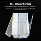 Kép 3/7 - CORSAIR Ház 6500X Dual Chamber, Tápegység nélkül, Edzett Üveg, fehér