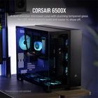 Kép 2/7 - CORSAIR Ház 6500X Dual Chamber, Tápegység nélkül, Edzett Üveg, fekete