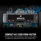 Kép 5/7 - CORSAIR SSD MP600 GS M.2 2280 PCIe 4.0 500GB NVMe