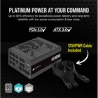 Kép 2/7 - CORSAIR Tápegység Moduláris, HX1000i, 1000W, ATX3.0, PCIe5.0, 14cm, BOX, Platinum