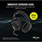 Kép 3/6 - CORSAIR Vezeték Nélküli Headset, HS55 WIRELESS Gaming, 7.1 Hangzás, fekete
