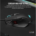 Kép 4/8 - CORSAIR Vezetékes Egér Gaming, M65 RGB ULTRA Tunable, 8 programozható gomb, RGB Világítás, 26000dpi, fekete