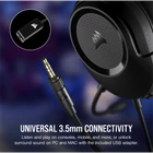 Kép 3/10 - CORSAIR Vezetékes Headset, HS35 SURROUND v2 Gaming, Multiplatform, fekete