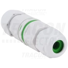 Kép 1/3 - Tömítőszelencés kábeltoldó fehér  0.5-1.5 mm2, IP68, PA6.6, 3P, 450VAC, 16A