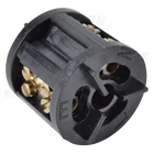 Kép 5/6 - Tömítőszelencés kábeltoldó, T-elágazó  0.5-4 mm2, IP68, PC+PA6.6, 3P, 450VAC, 24A