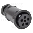 Kép 5/6 - Tömítőszelencés kábeltoldó, Y-elágazó  0.5-4 mm2, IP68, PC+PA6.6, 5P, 450VAC, 24A