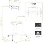 Kép 5/5 - Techly 309982 TV tartókeret 165,1 cm (65") Fekete