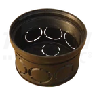 Kép 1/2 - Perforált kötődoboz süllyesztett, fekete  70×45mm