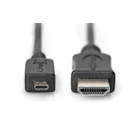 Kép 2/2 - Digitus DB-330109-020-S HDMI kábel 2 M HDMI D-típus (Micro) Fekete