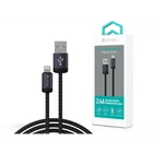 Kép 1/7 - DEVIA ST108035 Gracious v2 12W USB/Lightning 1m -es fekete adat-és töltőkábel