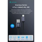 Kép 7/7 - DEVIA ST108035 Gracious v2 12W USB/Lightning 1m -es fekete adat-és töltőkábel